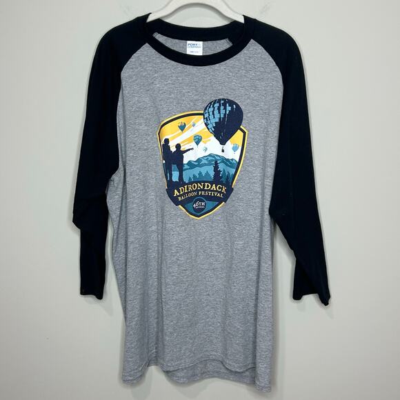Port and Company Other - Adirondack Balloon Festival (2018) Raglan Shirt XL Port & Company Core Blend